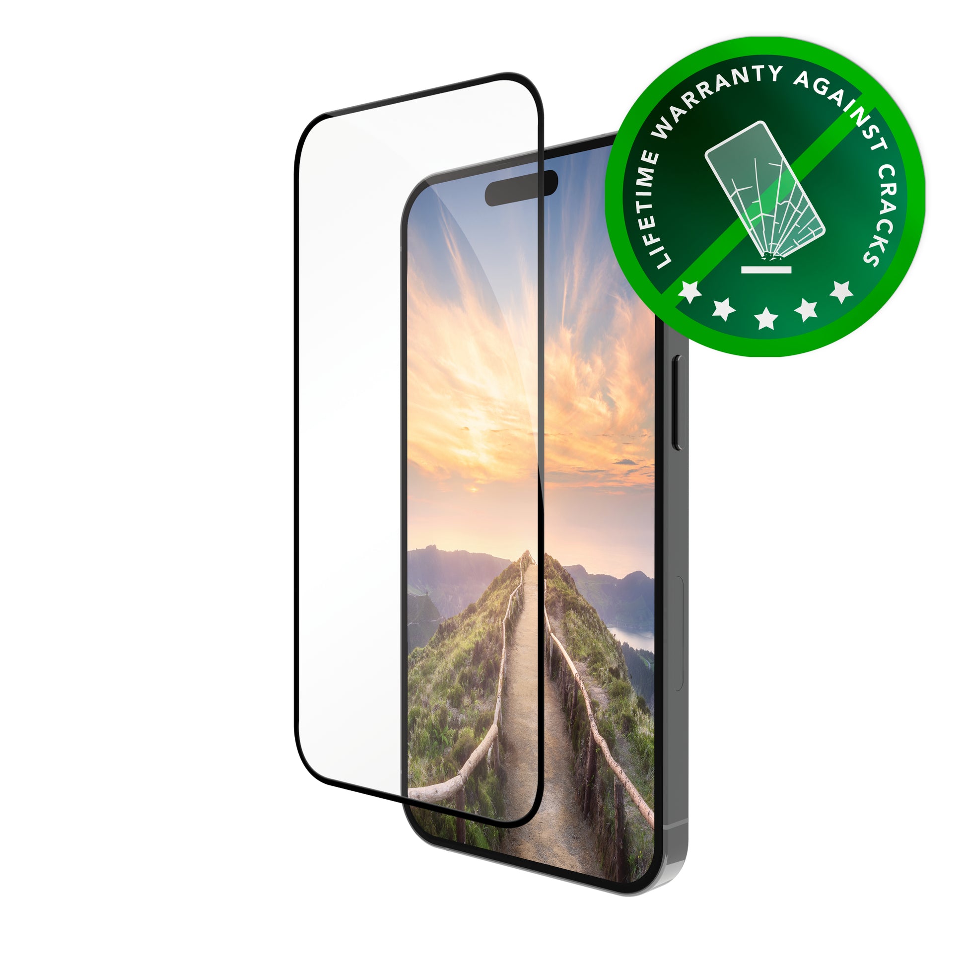 dbramante1928 Displayschutz (Folie), Antibakteriell – für iPhone 16 Plus/15 Plus