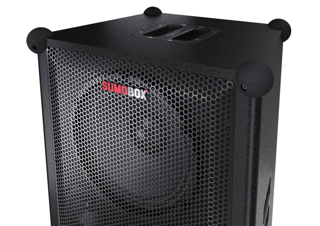 Sharp CP-LS200 – Party-Lautsprecher – 200 W, 8 h Akku, LED, Bluetooth 5.0, IPX4, Schwarz