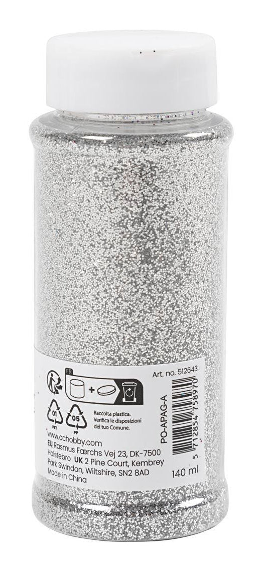 Creativ Company Dekosteine/Dekogranulat, Silber