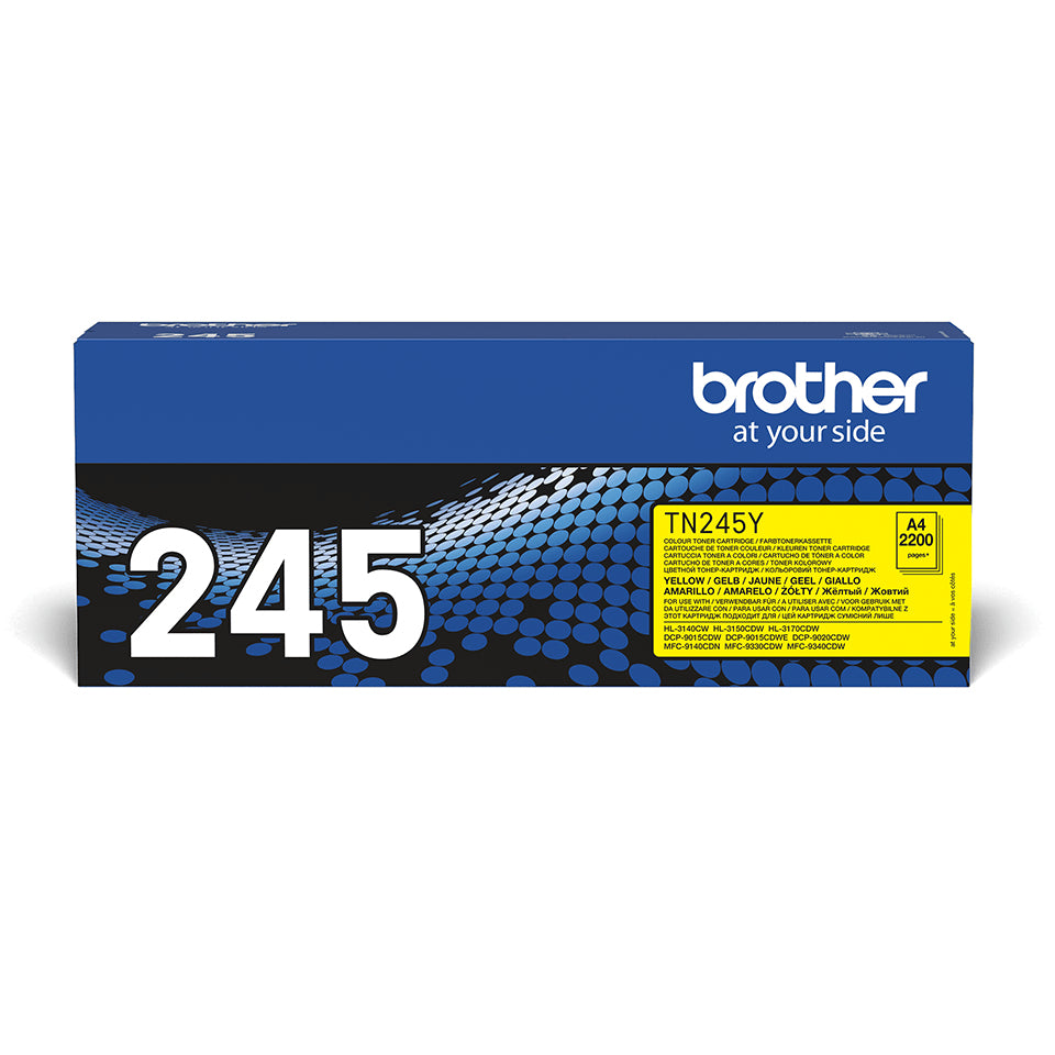 Brother Toner TN-245Y – gelb, 2200 Seiten – für Brother HL-3140CW/HL-3150CDW/HL-3170CDW und andere
