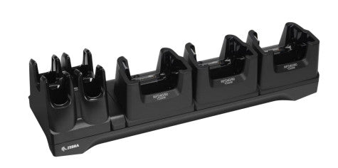 Zebra Ladestation – CR49-3S4T-TC5-G-02 – 3 Geräte-Slots, 4 Toaster-Slots – für TC53, TC58 – Schwarz