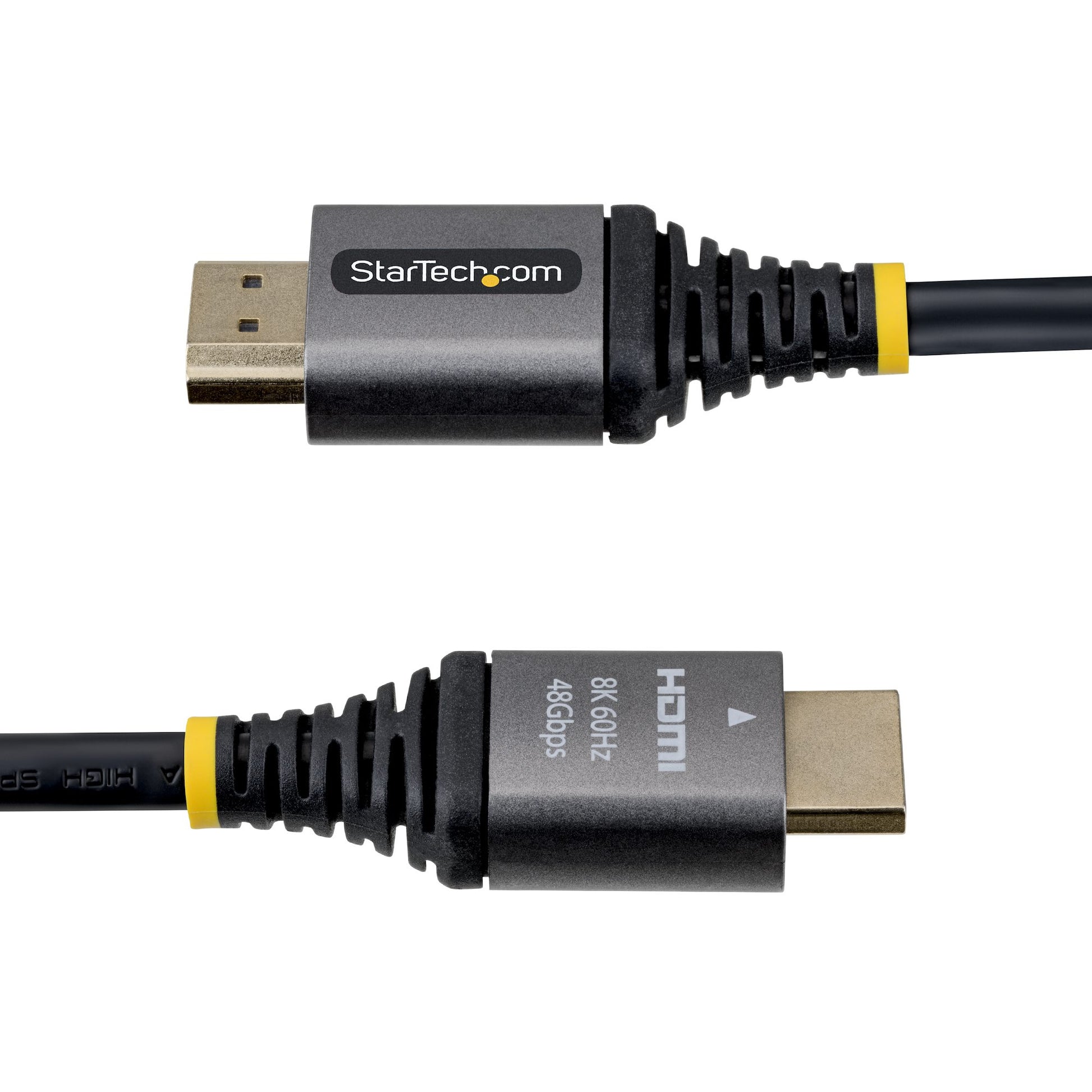 StarTech.com HDMI Kabel HDMI 2.1 8K 60 Hz – 0,3 m – HDR, ARC – Schwarz/Silber
