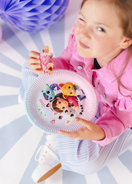 PartyDeco Teller, Papier – Ø 23 cm, mehrfarbig – 6 Stk.