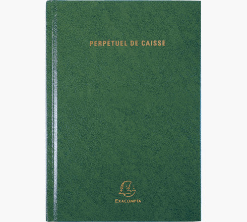 Exacompta Perpetual Caisse – Tagesagenda ohne Jahr, 1 Tag/1 Seite, A5, Softcover, Französisch, Mehrfarbig