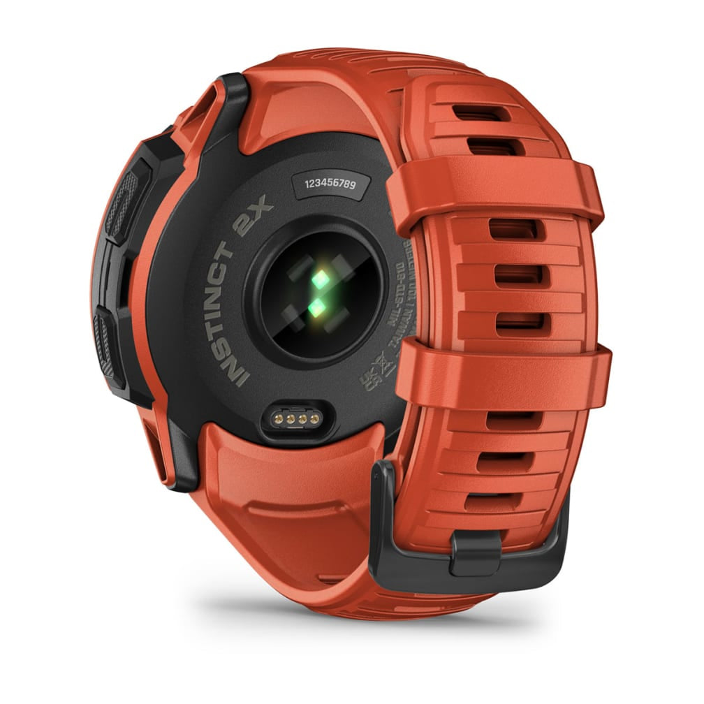 Garmin Instinct 2X Solar – GPS-Smartwatch – 50 mm, 1,1", GPS, MIP, Power Glass, 10 ATM, Rot, Sportarmband