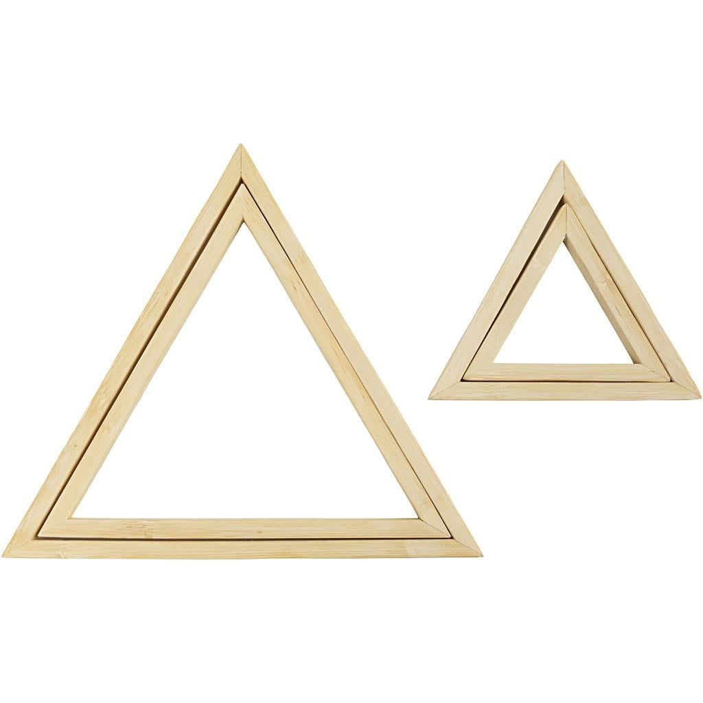 Creativ Company Stickrahmen-Set – 2 Ringe, Bambus, Natur