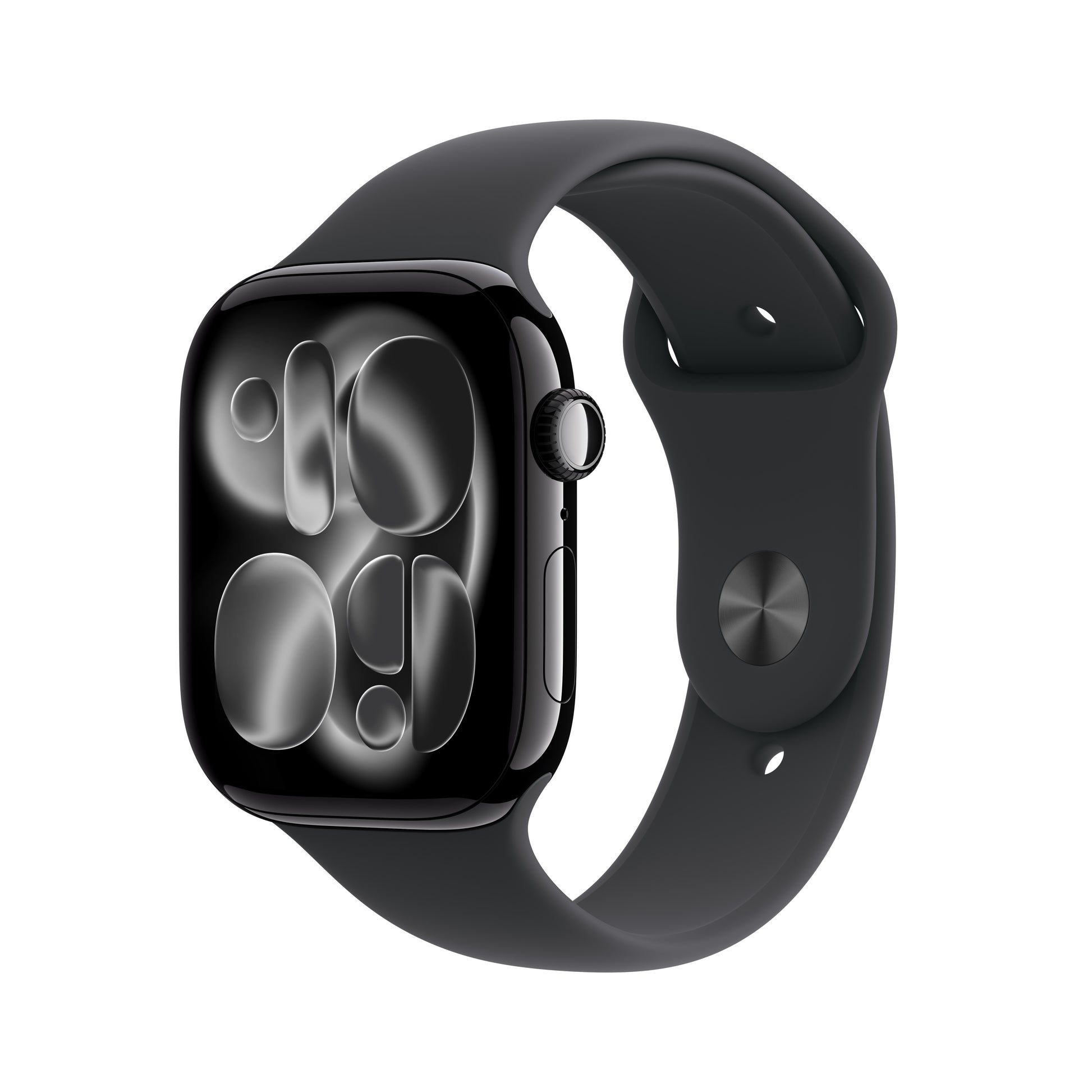 Apple Watch Series 11 46 mm GPS + Cellular – Aluminium Schwarz, Sportarmband Schwarz, S/M, 50 m, für iPhone