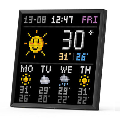 Divoom Pixoo 64 Pixel-Display – WLAN – Schwarz