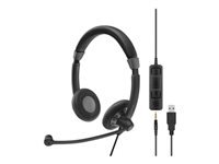 EPOS IMPACT SC 75 – Duo Headset – USB, 3,5 mm Klinke, Inline-Controller – für Microsoft Teams