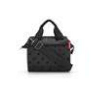 Reisenthel Allrounder Cross Umhängetasche – 4 l, Polyester, Glossy Dots Schwarz