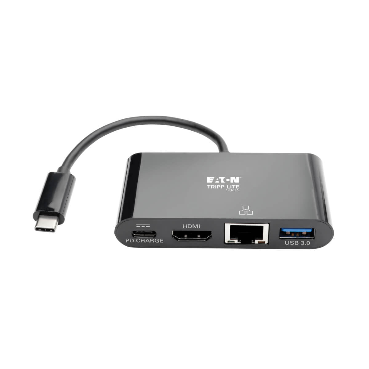 Tripp Lite U444-06N-H4GUBC Multiport-Adapter – USB-C, 1× HDMI, 1× USB-A, 60 W PD, GbE