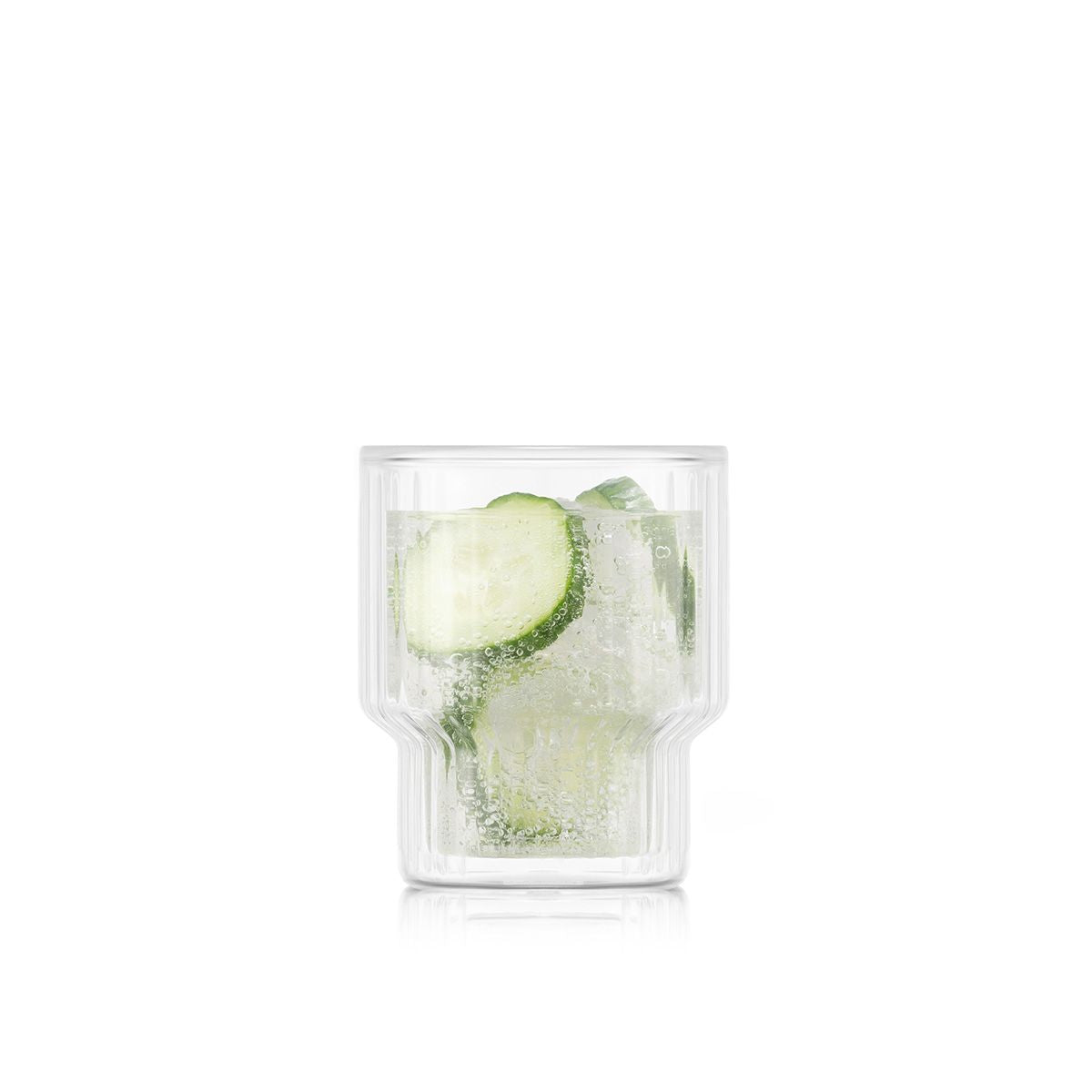 Bodum Navalia Doppelwandglas – 0,15 l, Borosilikatglas, transparent, spülmaschinenfest, stapelbar, 2 Stück