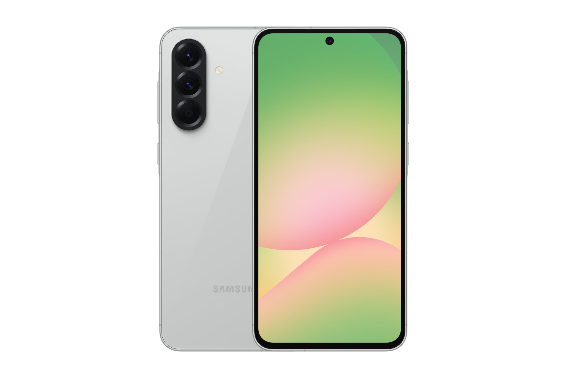Samsung Galaxy A56 – Hellgrau, 6,7", 1080 × 2340, Android 15, 256 GB, 8 GB, Dual-SIM, 5G, IP67, NFC