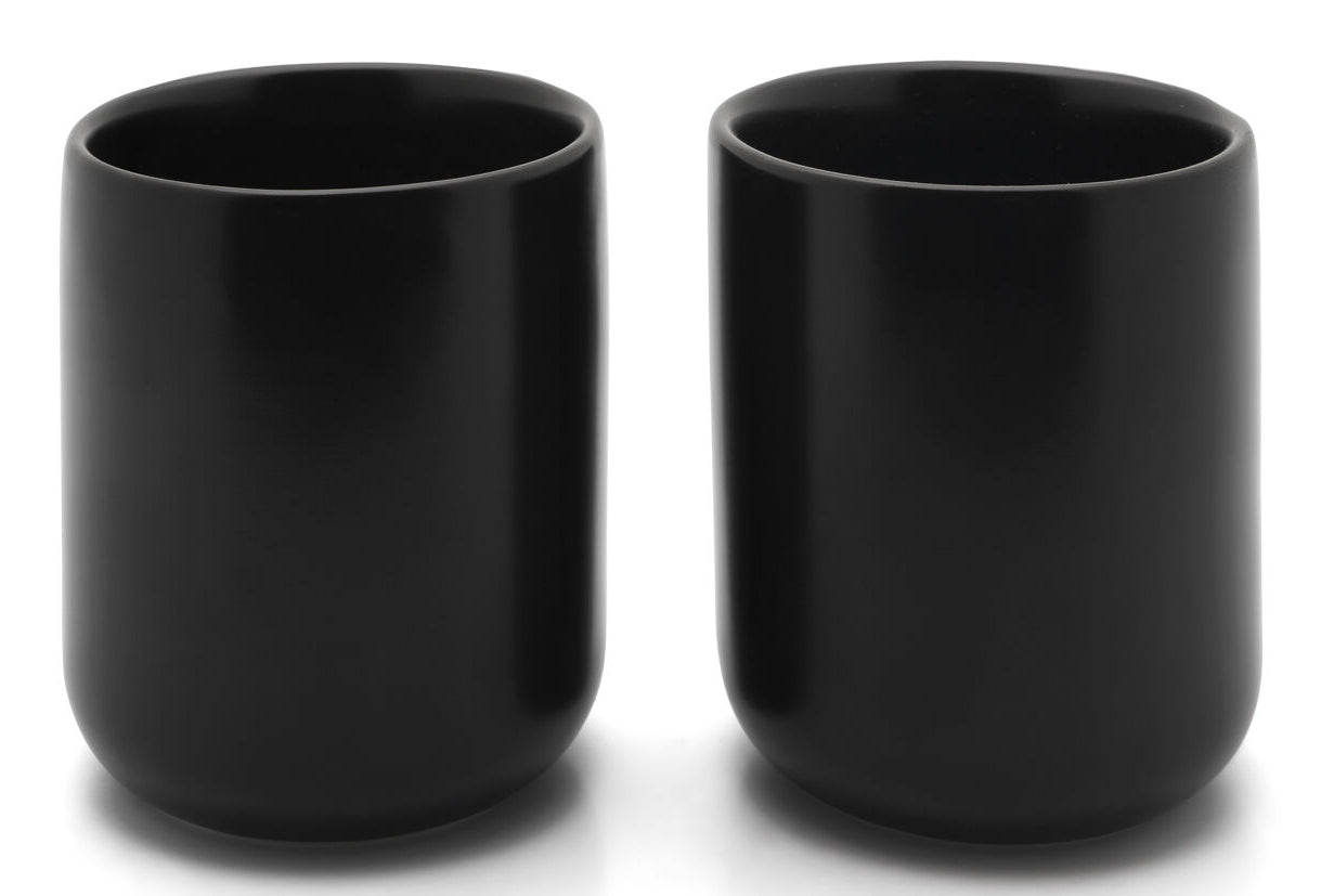 Bredemeijer Teetasse – 200 ml, Ø 7,9 cm, Keramik, Schwarz, mit Unterteller
