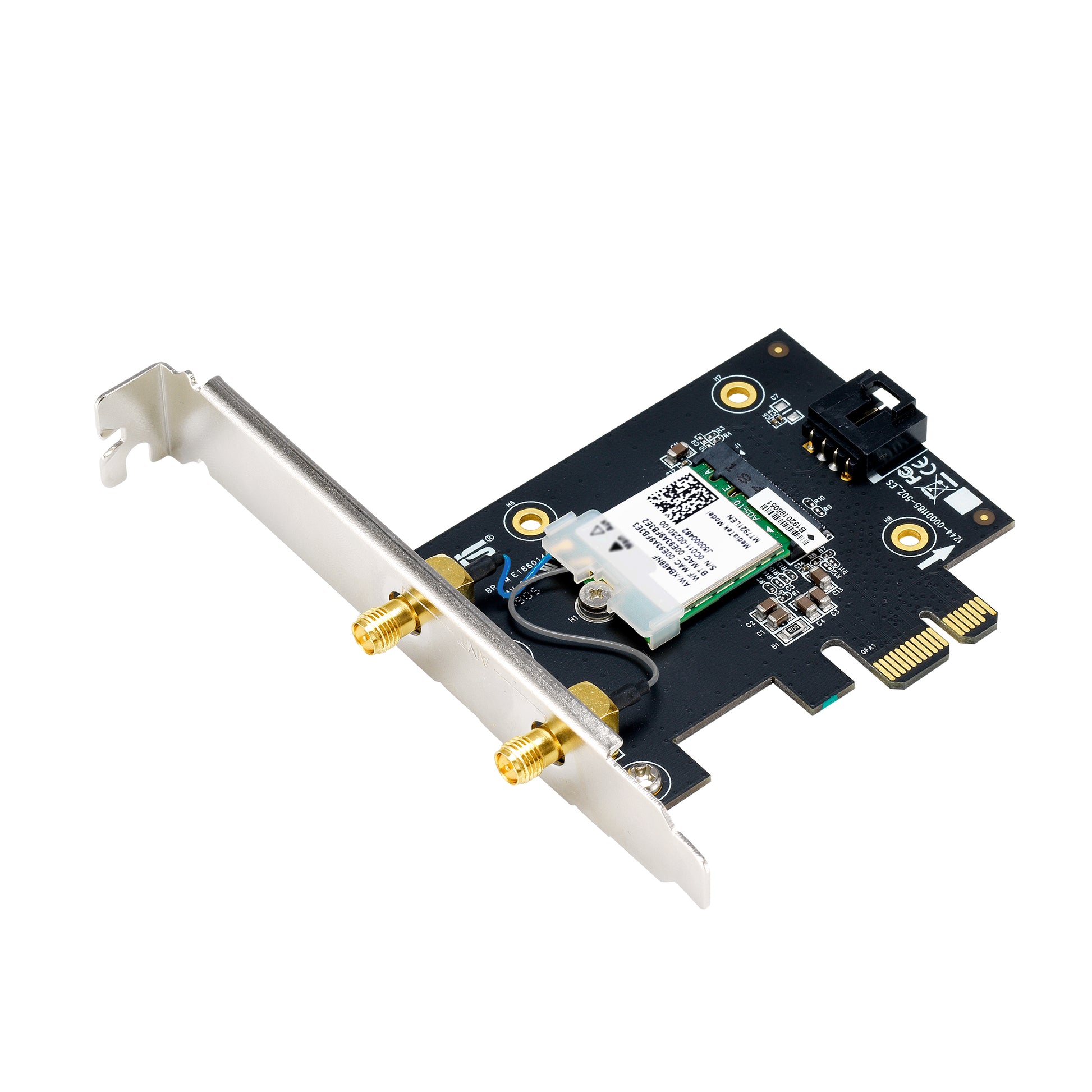ASUS PCE-BE6500 – PCIe WLAN-Karte – Wi-Fi 7 (2,4/5/6 GHz), 2,9 Gbit/s, PCIe, Schwarz