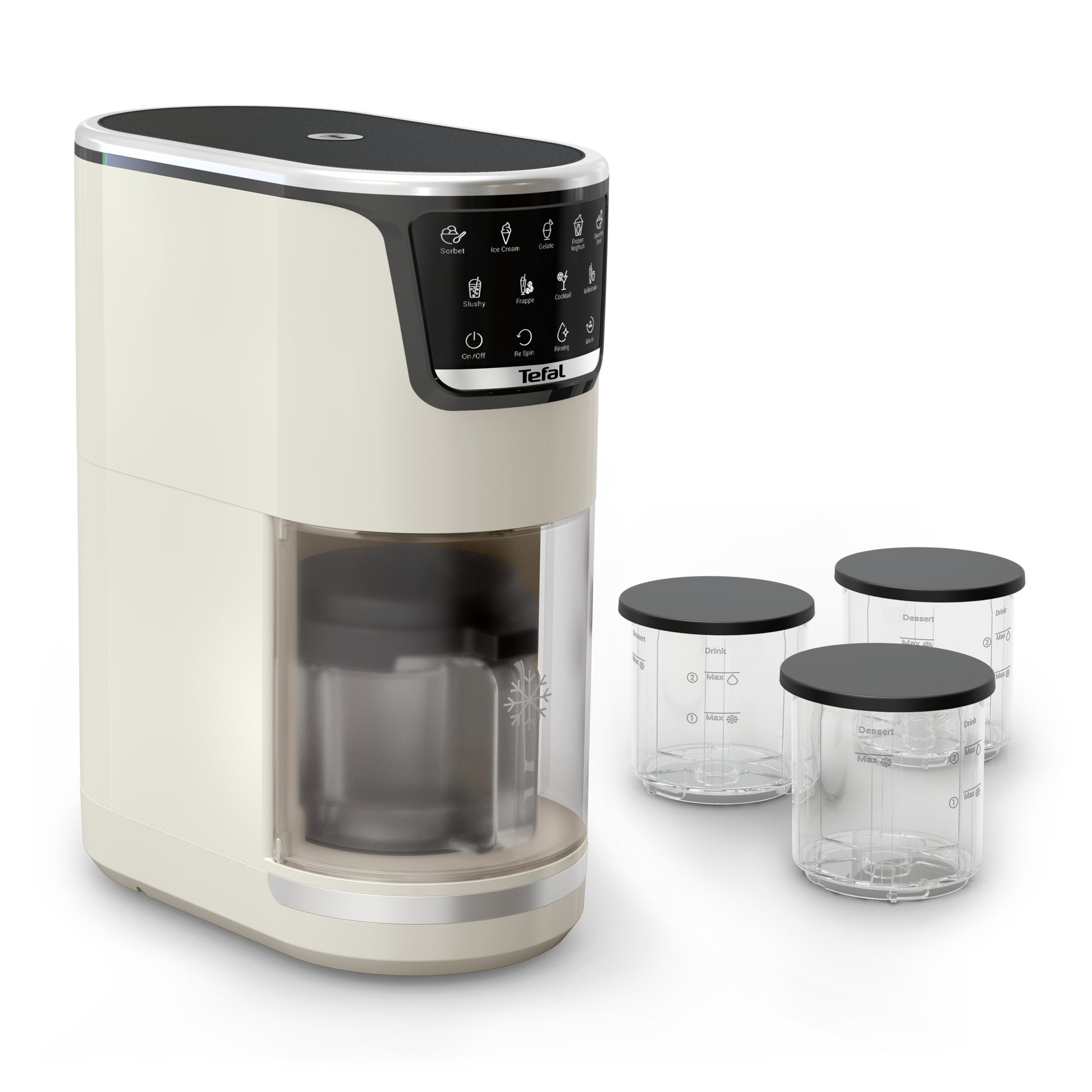 Tefal Glace-Maschine IG602ACH – 1,4 l, 600 W – beige