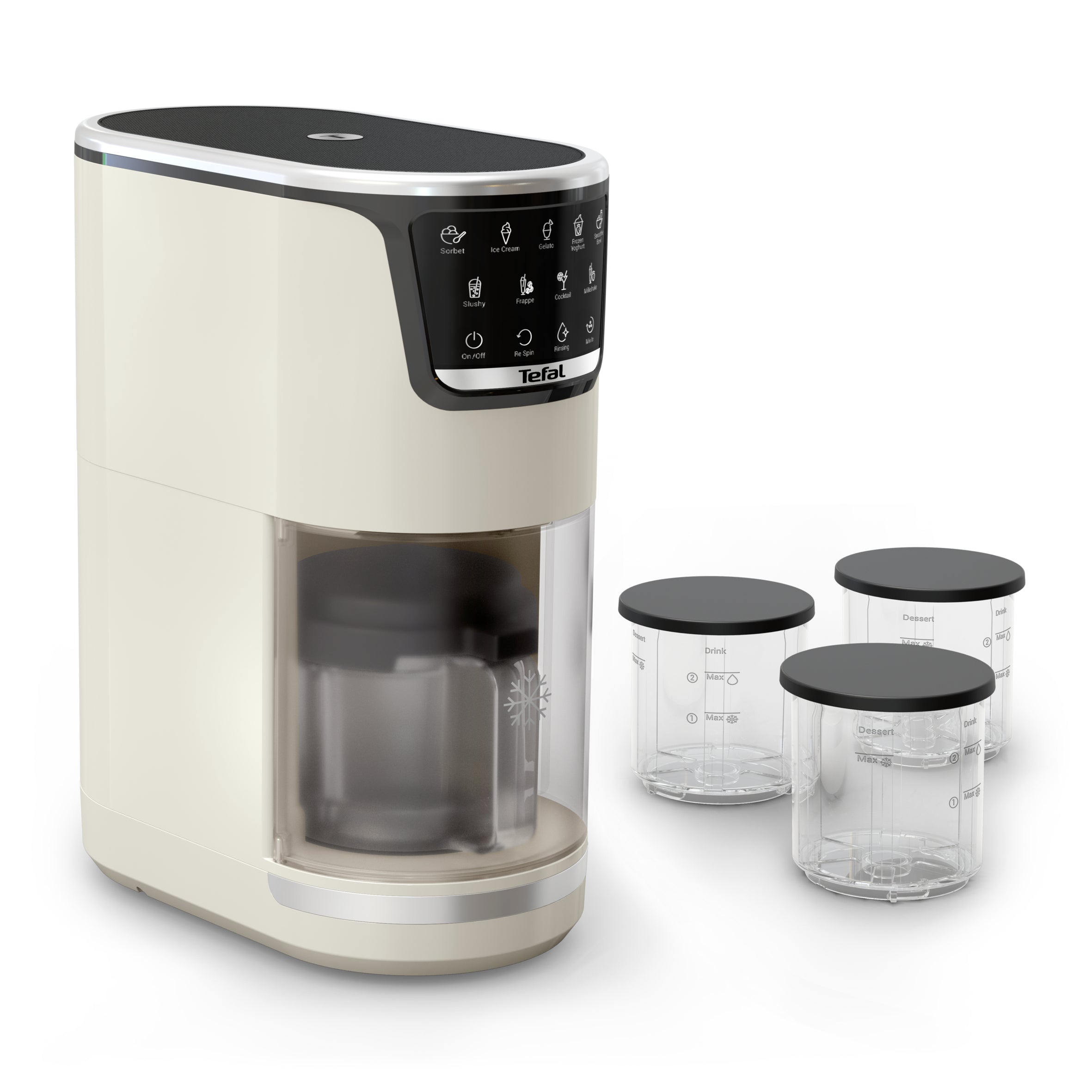 Tefal Glace-Maschine IG602ACH – 1,4 l, 600 W – beige