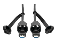 Tripp Lite USB-A auf USB-A Kabel – USB 3.2 Gen 1 (5 Gbit/s) – 1 m – IP67, Geschirmt – Schwarz