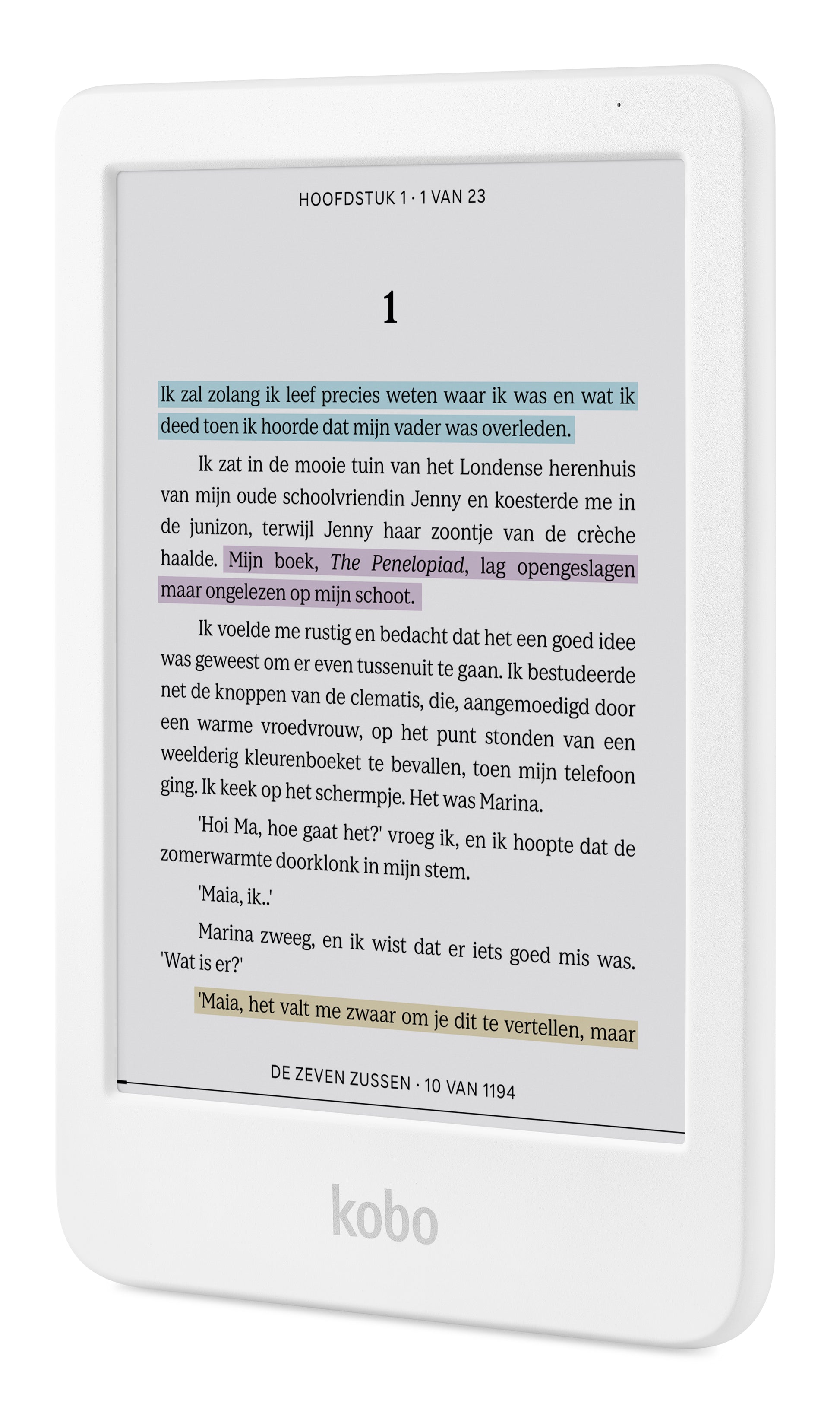 Kobo Clara Colour Weiss – 6" E Ink Kaleido 3, 16 GB, wasserfest