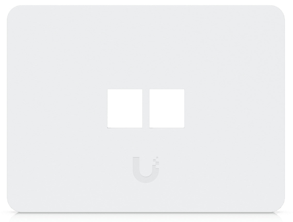 Ubiquiti Keystone-Modul RJ45, 2×RJ-45, Polycarbonat/Stahl, 118×88×9,6 mm, Schrauben enthalten, 4er-Pack – weiss