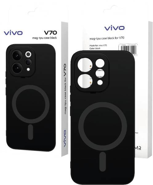 Rabbiter Backcover – für Vivo V70, MagSafe, TPU, schwarz