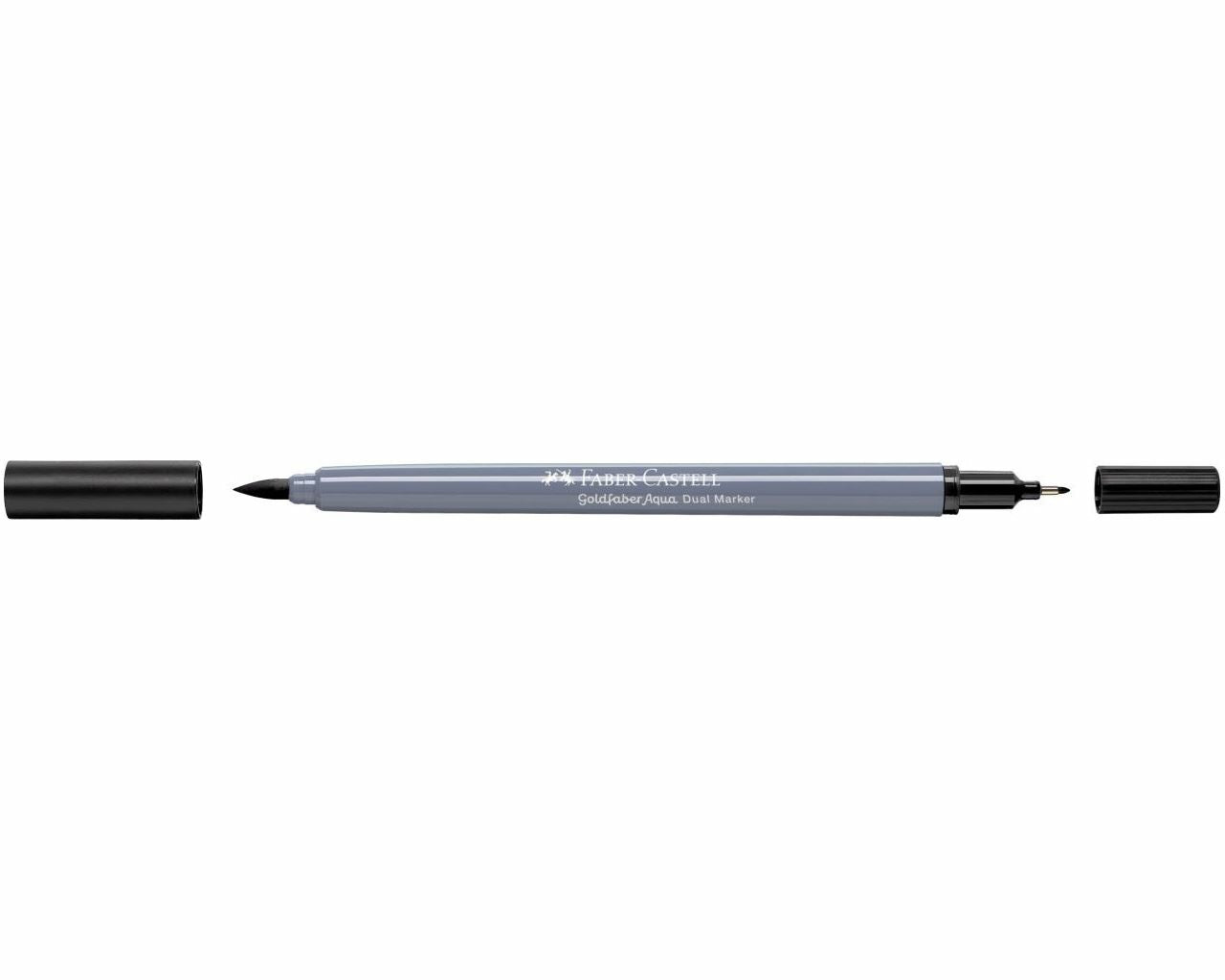 Faber-Castell Brush Pen Goldfaber Aqua – Feinspitze 0,6 mm, Pinselspitze – Schwarz – wasservermalbar