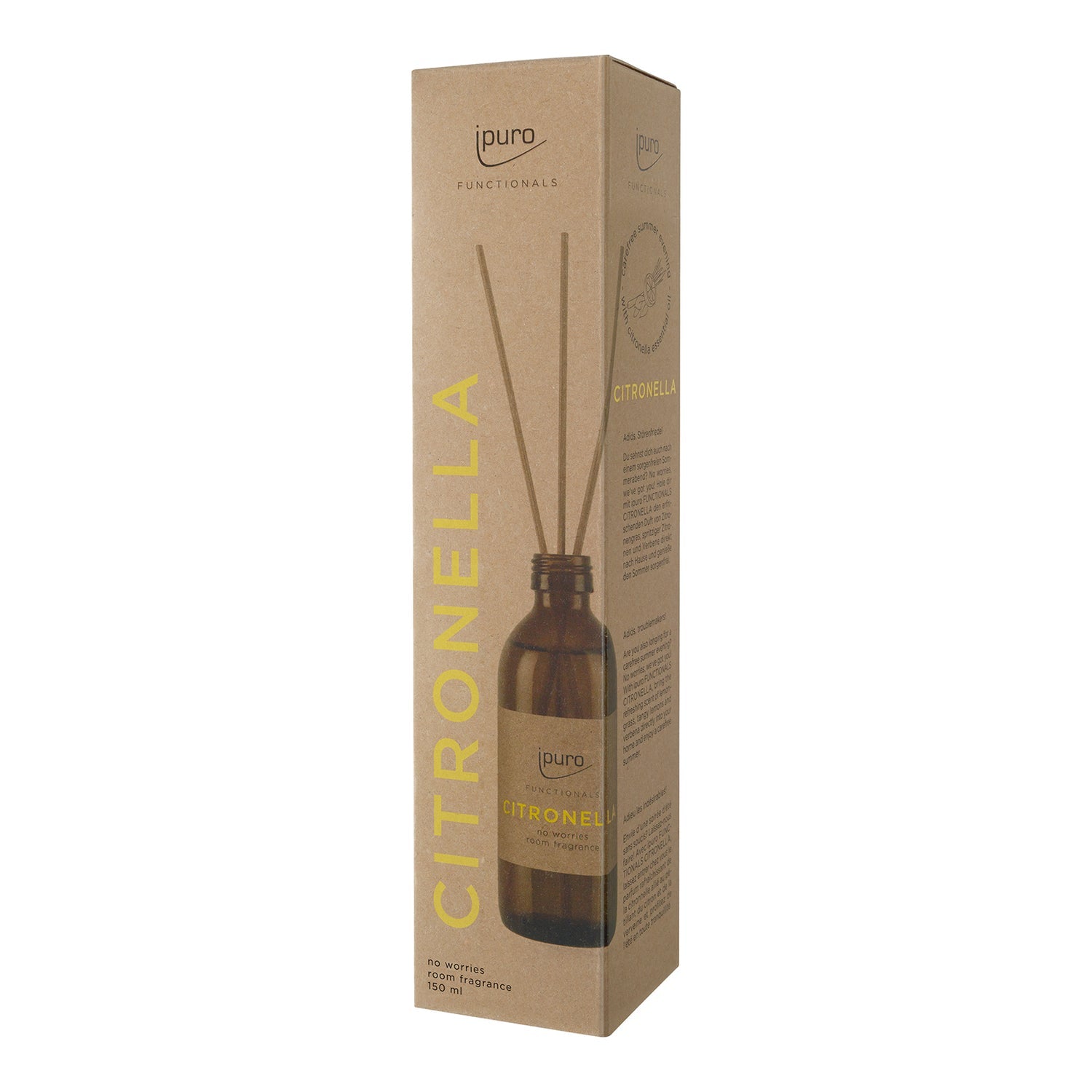 ipuro Functionals Citronella – Duftstäbchen, 150 ml