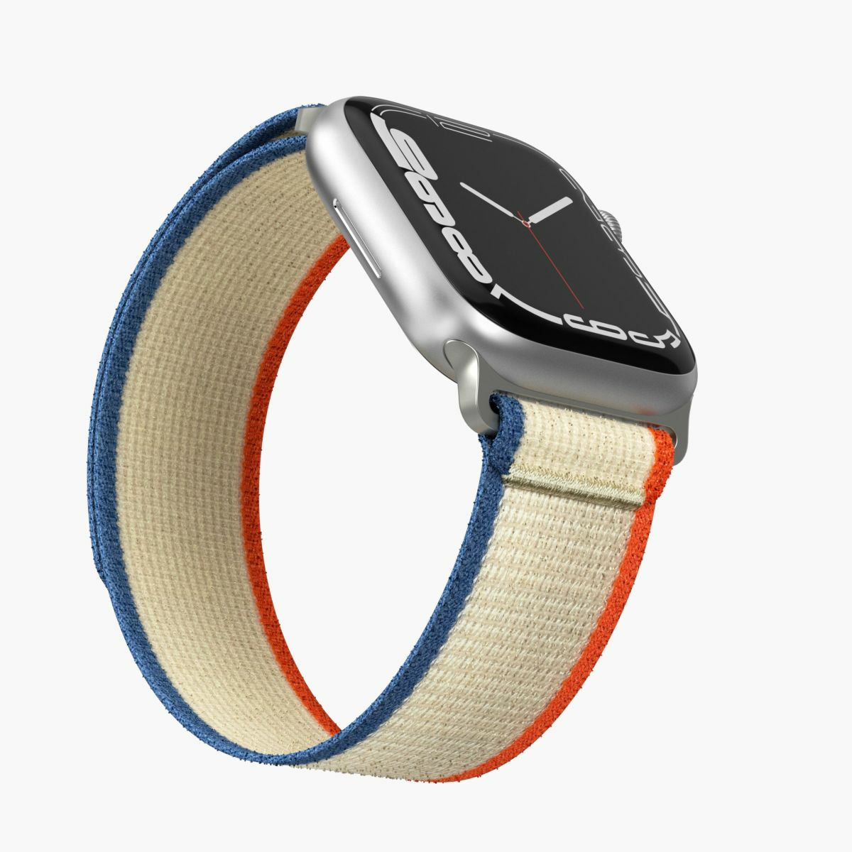 Vonmählen Trekking Case 1 – Armband – für Apple Watch 38 mm, 40 mm, 41 mm, Beige/Orange, Nylon
