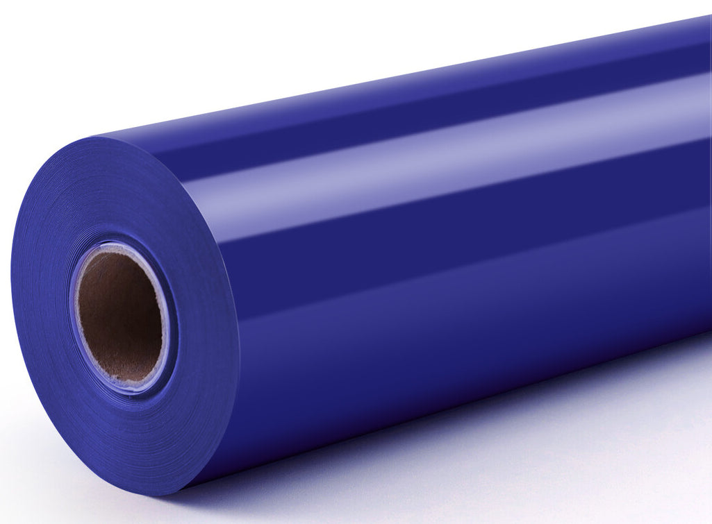 LOKLiK Aufbügelfolie (HTV), Blau, Glänzend, 30,5 × 180 cm, 1 Rolle