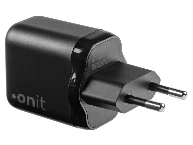 ONIT GaN USB-Ladegerät 35 W – USB-C×2 – PD 3.0, PPS, QC 3.0 – EU-Stecker (Typ C)