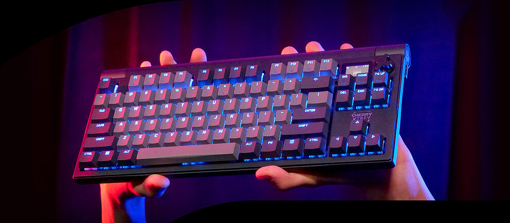 CHERRY XTRFY MX 8.3 TKL – Tastatur TKL – Mechanisch (MX2A Red) – Bluetooth & 2,4 GHz – USB-C – QWERTY (Nordisch)