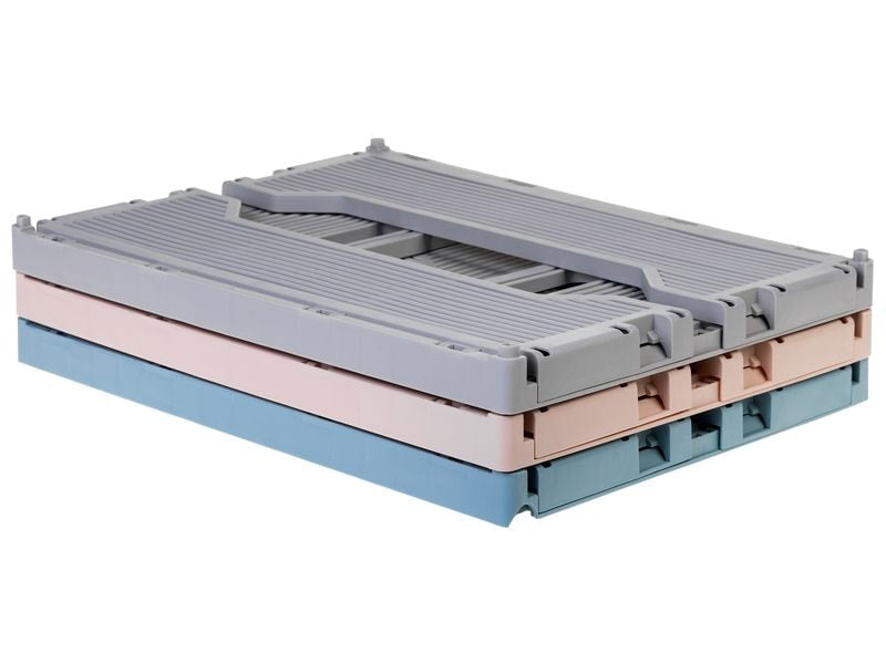 COCON Aufbewahrungsbox 18,6 l – mit Griff – Polypropylen – grau – 400 × 300 × 155 mm
