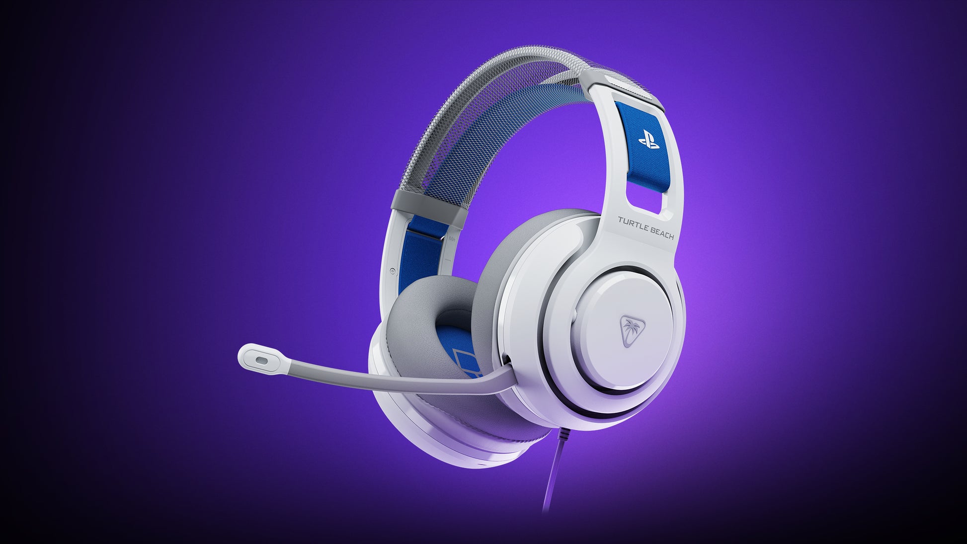 Turtle Beach Atlas 200 – Gaming-Headset, Over-Ear – Kabelgebunden, 50 mm Treiber – Weiss – für PS5