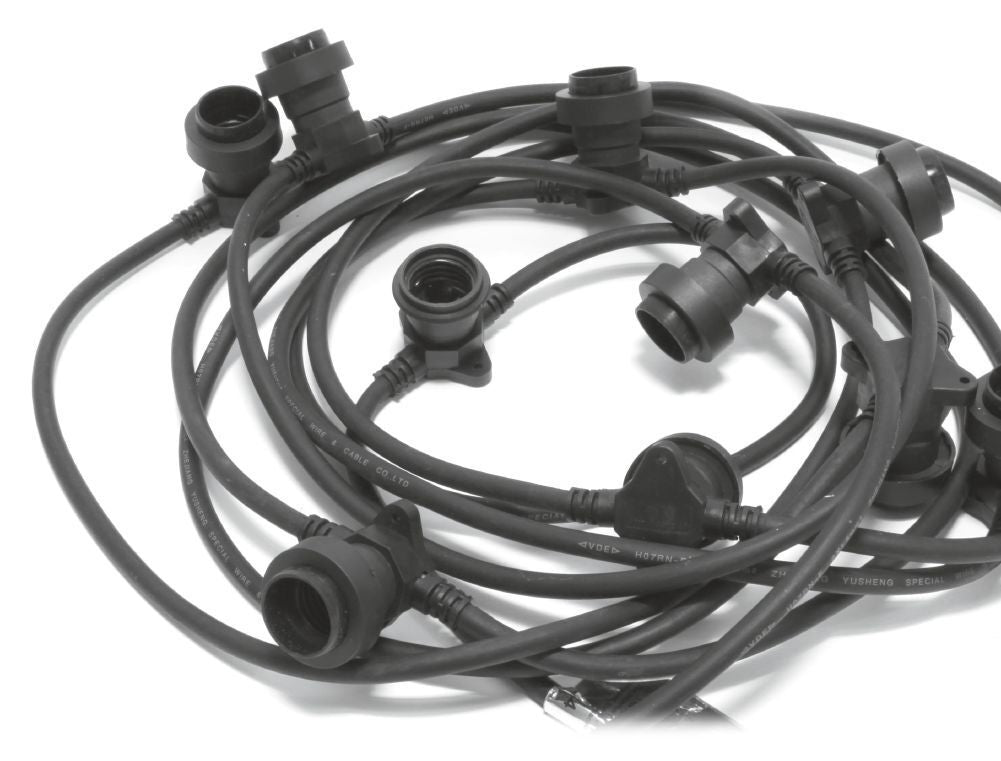 M. Schönenberger Schönenberger Lichterkette 87.7001.10-2 – 10 m – 10 W – Mehrfarbig – IP44 – Netzbetrieb – Schwarz
