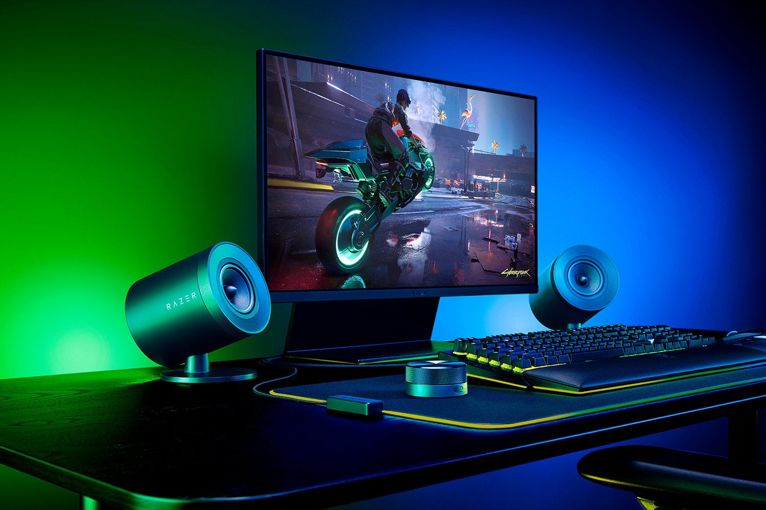 Razer Nommo V2 Pro – PC-Lautsprecher-Set – 2.1, mit Subwoofer, Bluetooth 5.3, Schwarz