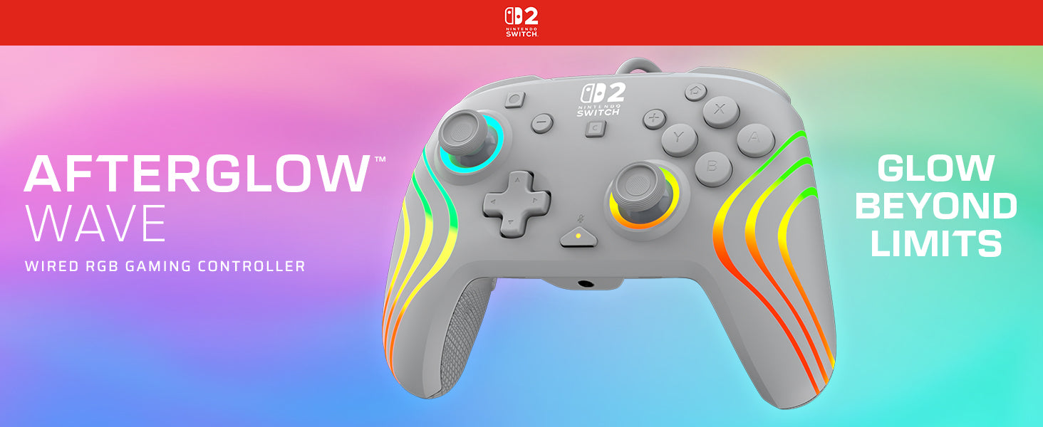 Turtle Beach Afterglow Wave – Gamepad – USB (kabelgebunden) – für Nintendo Switch (inkl. Switch 2 & OLED)