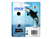 Epson Tintenpatrone T7601, Foto schwarz, 25,9 ml – für Tintenstrahldrucker/Multifunktionsgeräte