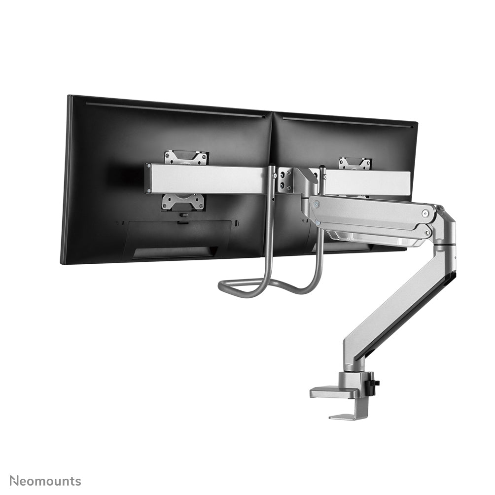 Neomounts NM-D775DXSILVER – Monitorarm Tischhalterung – Klemme/Durchführung – 2 Monitore – 10–32" – VESA 75×75