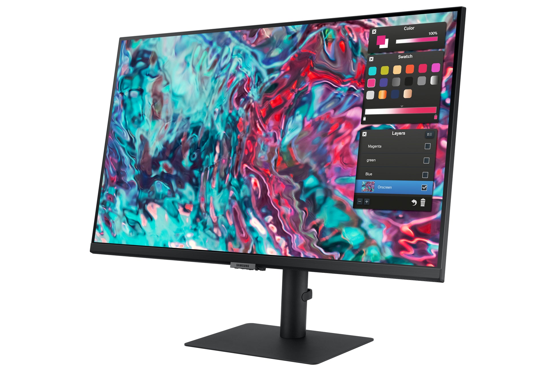 Samsung S27B800TGU – Monitor, 27", 3840 × 2160 (UHD 4K), IPS, 60 Hz, 350 cd/m², Schwarz