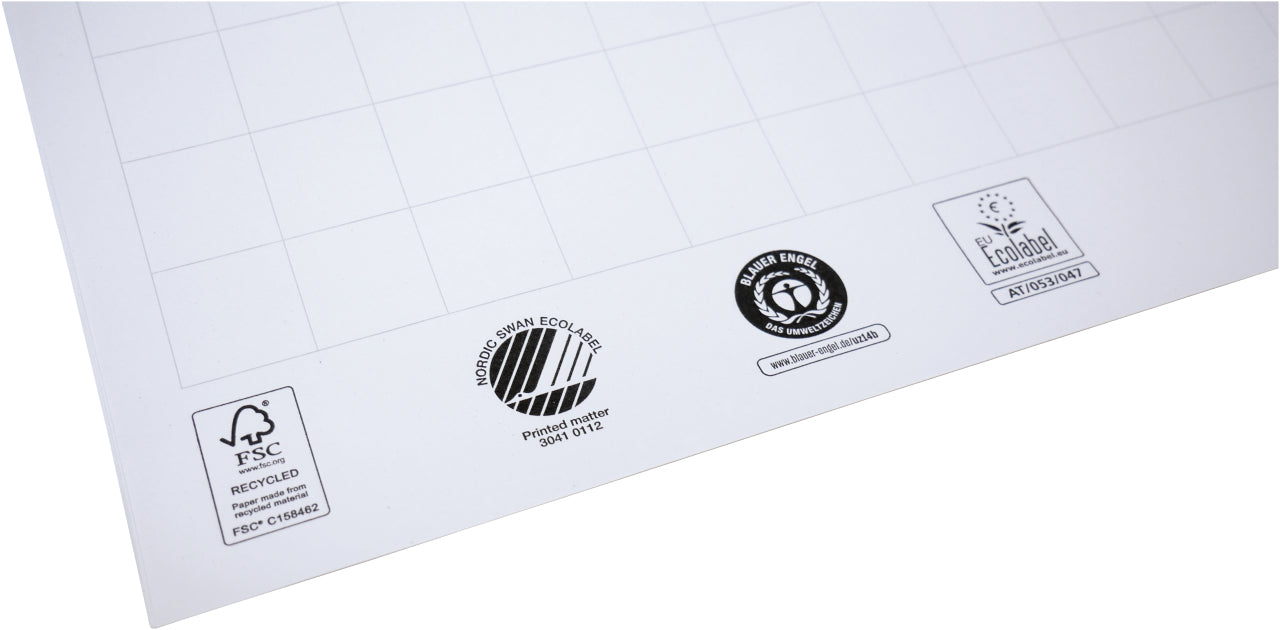 Legamaster Sketch Eco Flipchart – 65 × 98 cm, 2 × 50 Blatt, Hochweiss