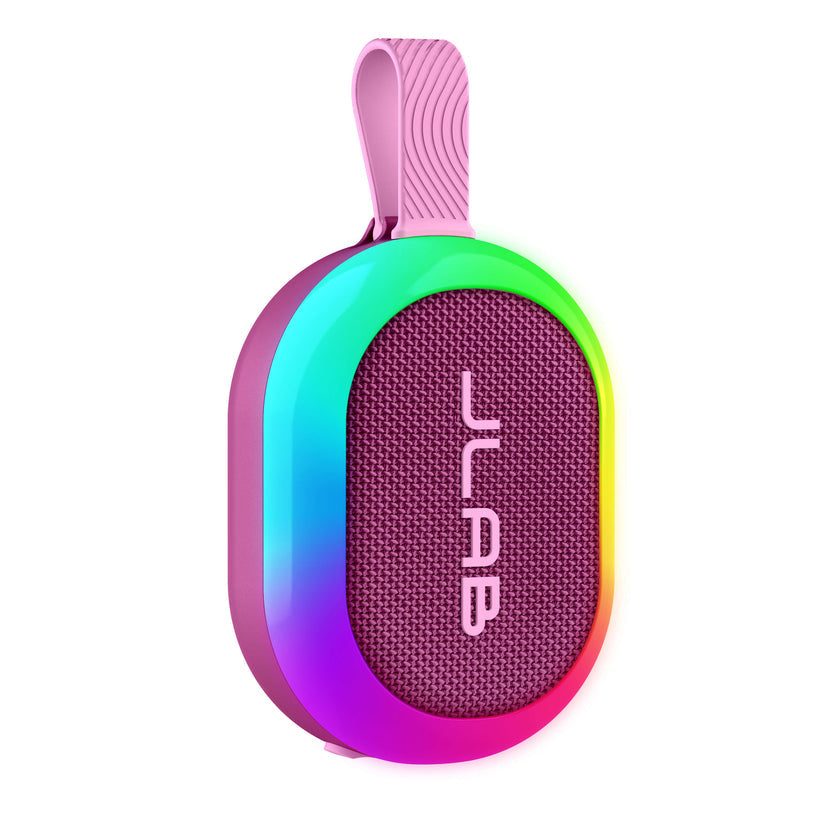 JLab Pop Party – Party-Lautsprecher – 5 W, RGB, IP55, 8 h, Pink