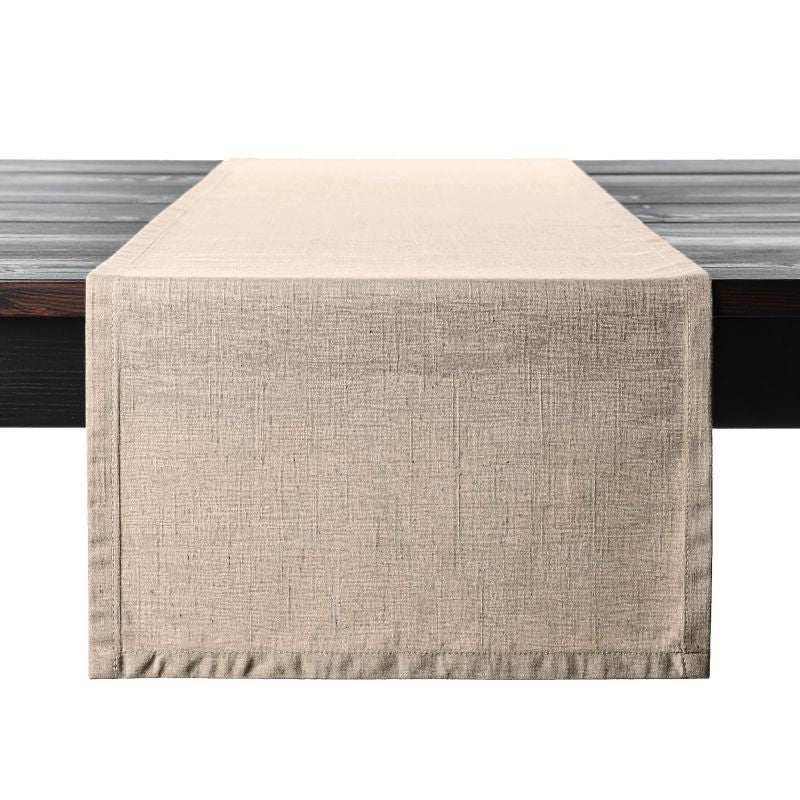 PROFLAX Tischläufer – 50×150 cm, Leinen, Sand, OEKO-TEX