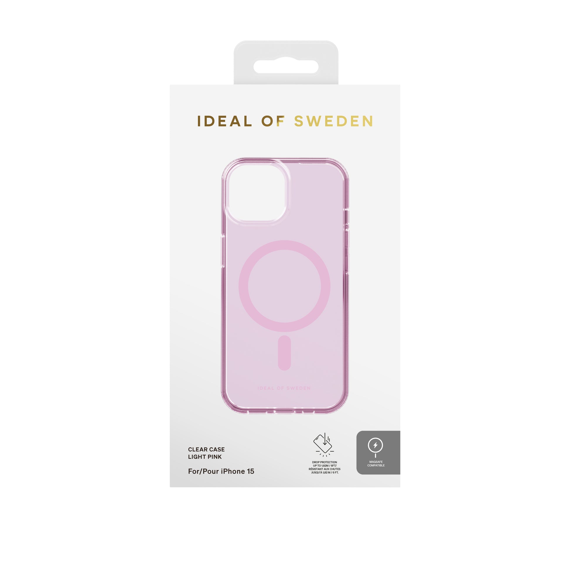 iDeal of Sweden Clear Case – Backcover – für Apple iPhone 14 Pro, PC+TPU, Pink, bis 1,82 m sturzsicher