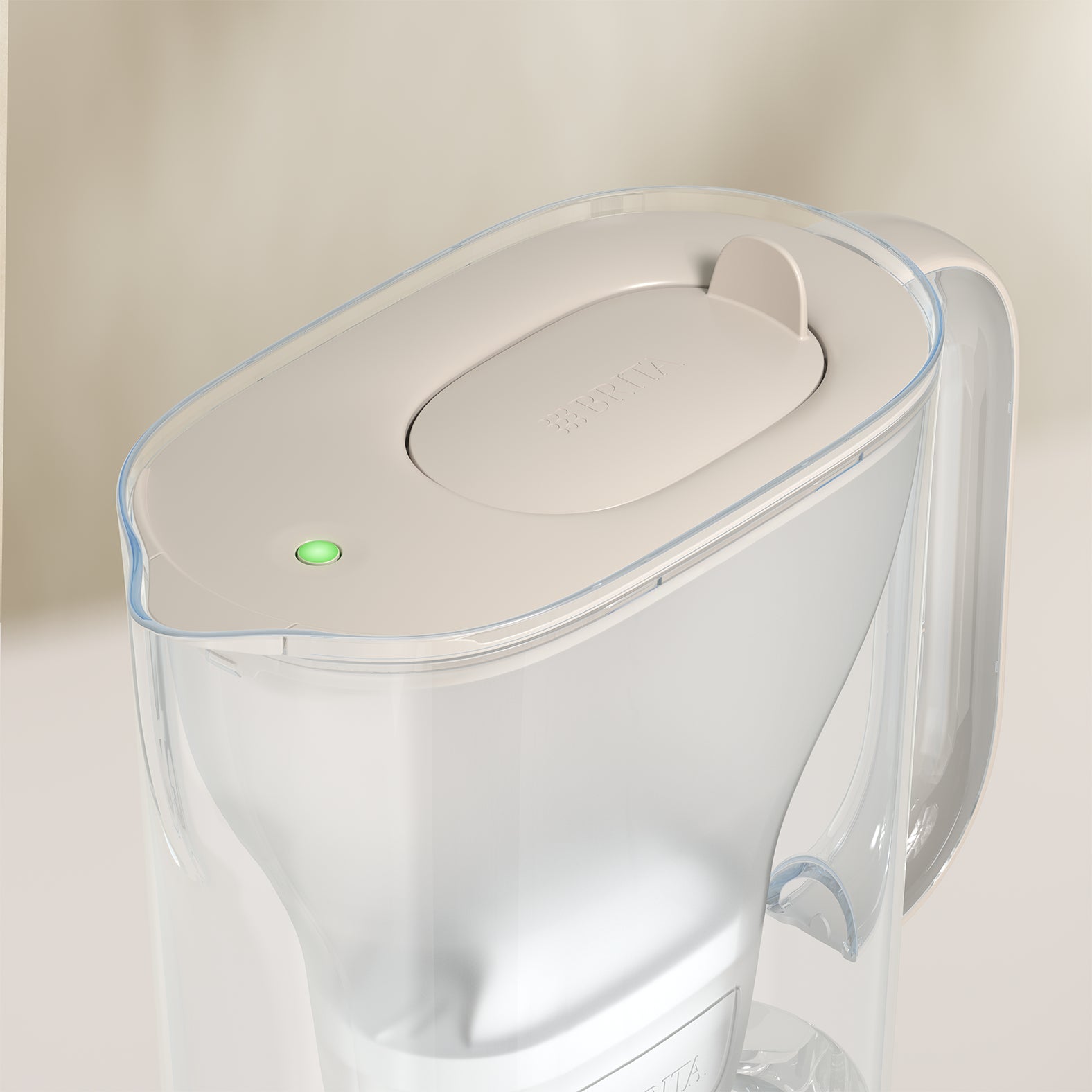 Brita Style Essential – Tischwasserfilter 2,4 l, MAXTRA, Kunststoff, Sand, mit 2 Kartuschen