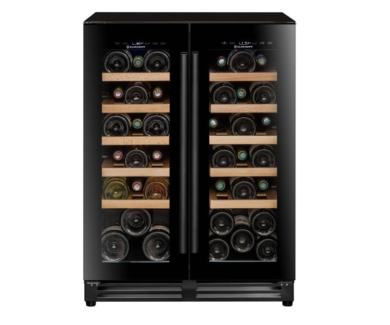 Climadiff Weinkühlschrank CBU40D1B – 120 l, 240 V, Kompressor, Energieeffizienzklasse F