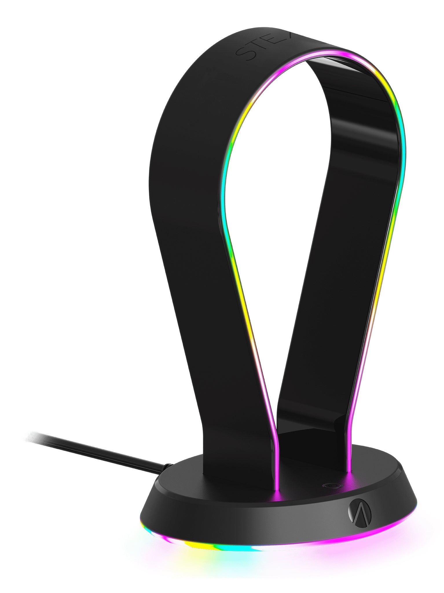 STEALTH Gaming Light Up – Headset-Ständer – für alle Marken – beleuchtet, 2× USB-A – schwarz