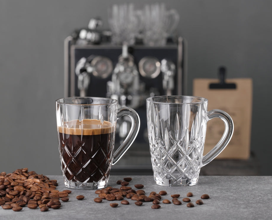 Nachtmann Kaffeetasse – 2er Set, 347 ml, Ø 11,9 cm, H 11,5 cm, Glas, Transparent, spülmaschinenfest