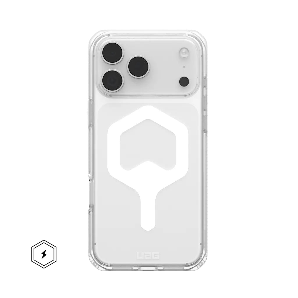 Urban Armor Gear Backcover Plyo – für Apple iPhone 17 Pro Max – Ice/Weiss – TPU/PC – MagSafe-kompatibel
