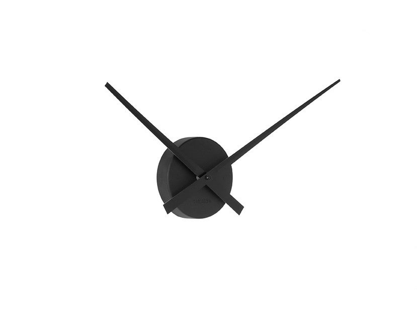 Karlsson Wanduhr – Analog, lautlos, Ø 44 cm, schwarz, Aluminium