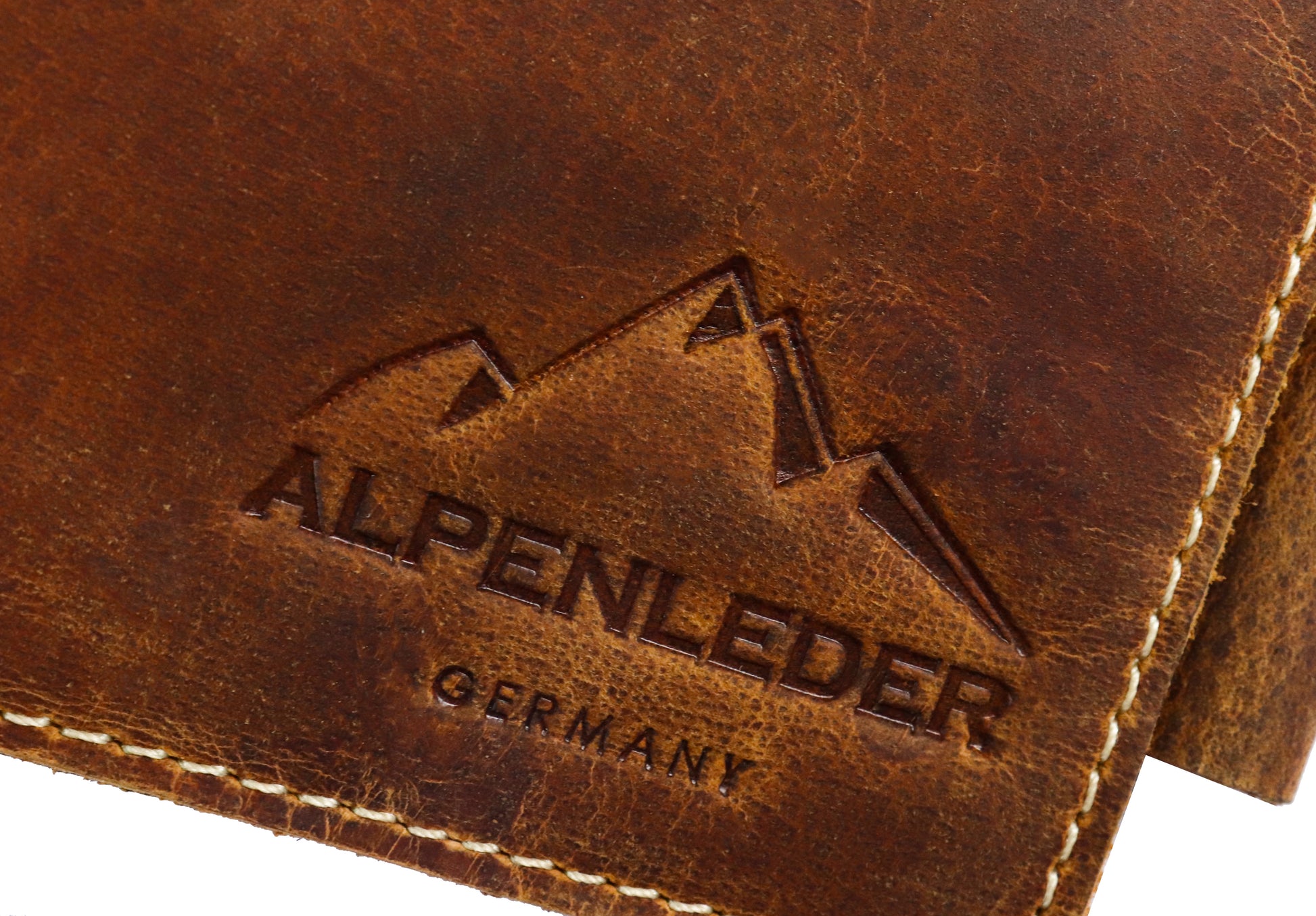 Alpenleder Notizbuch A6, liniert, Spiralbindung – hellbraun